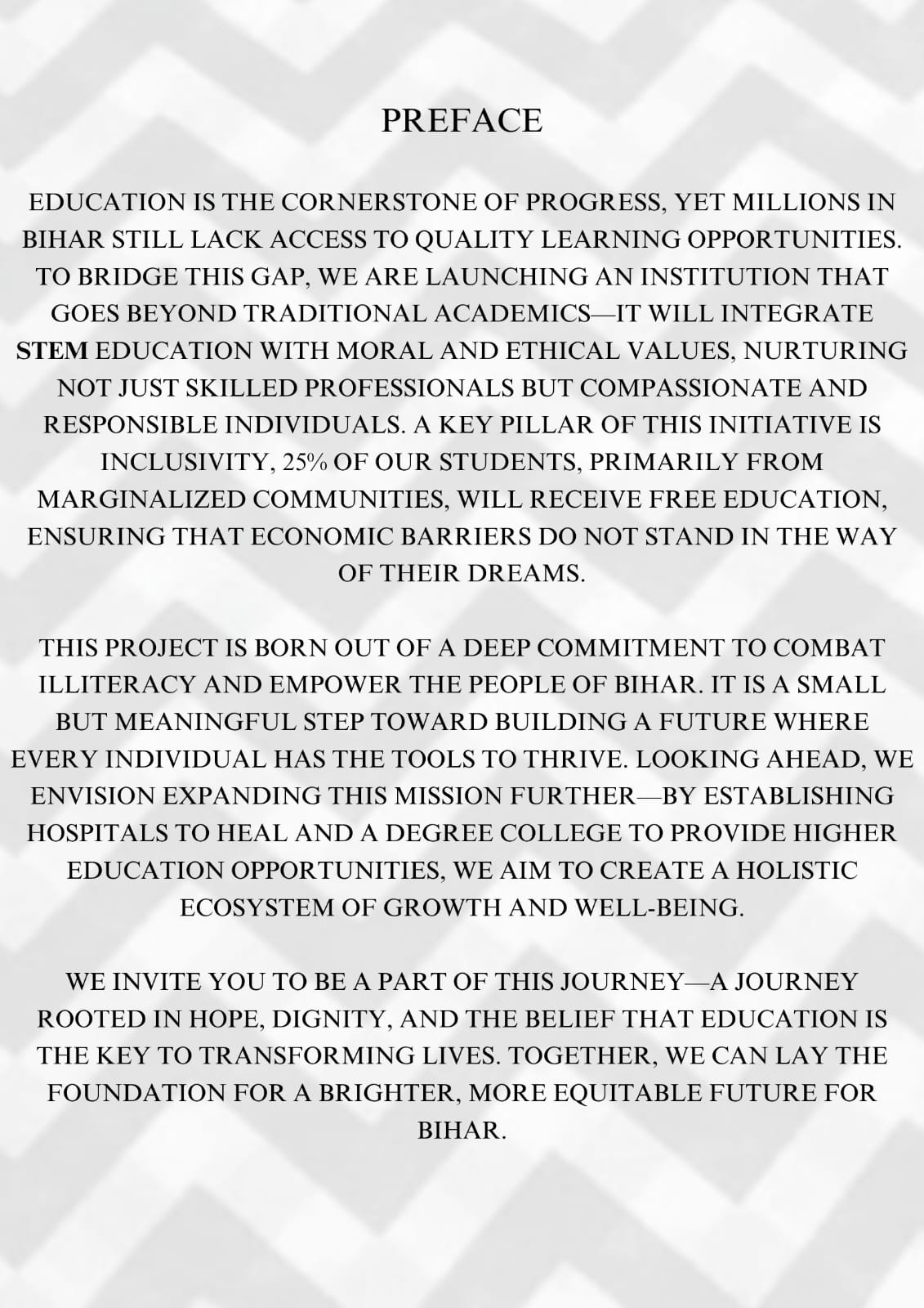 Knowledge City preface and mission statement